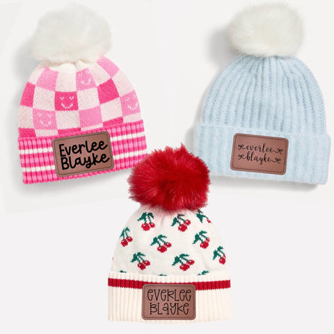 Personalized Patch Beanie Hat