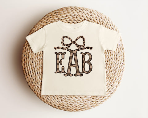 Toffee Checks Monogram SS